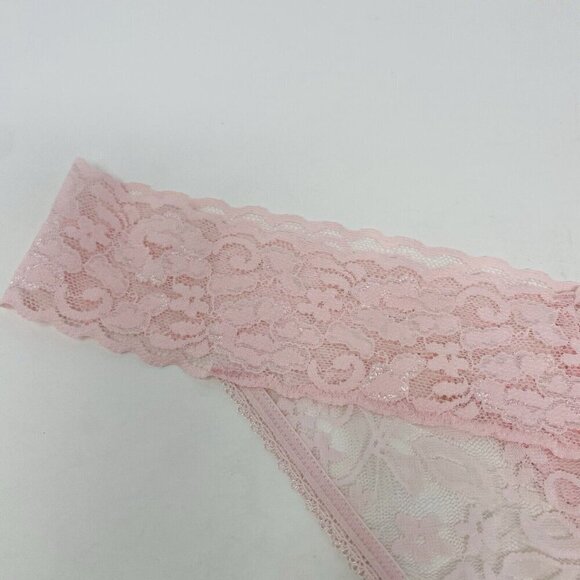 INC International Concepts Womens Size XL Lace Thong Underwear Panty Pink 2517 - Picture 3 of 7